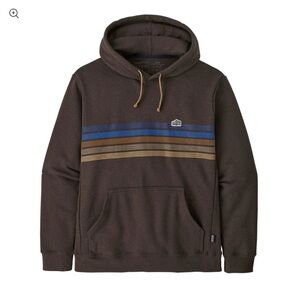 Patagonia Line Logo Ridge Stripe Uprisal Hoody Sweatshirt Women’s L Men’s M